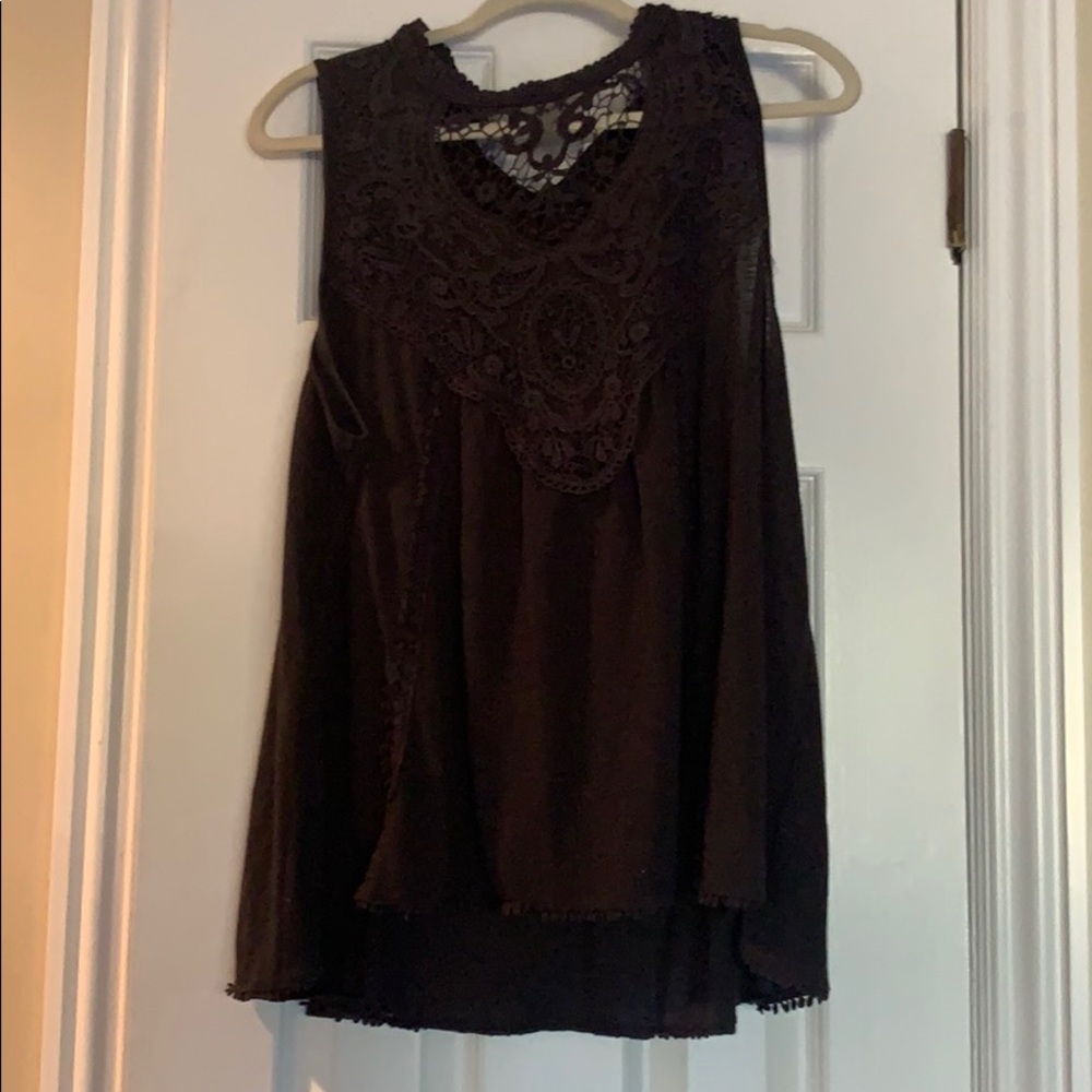 Blank cute hip BOHO  tank top